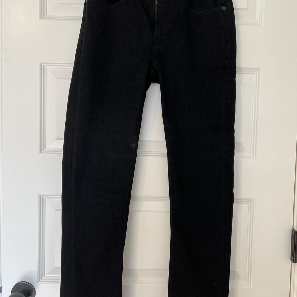 Everlane Boyfriend Black Jean Size 24R - Picture 6 of 7